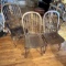 Set of 5 Heavy Vintage Wooden Windsor Dining Chairs - 2 Captain