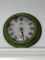 Green Battery Operated Wall Clock