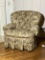 Nice Comfy Tufted Back Arm Chair with Equestrian Upholstery by Stanford Furniture Corp.