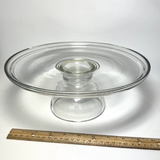 Glass Pedestal Cake Plate