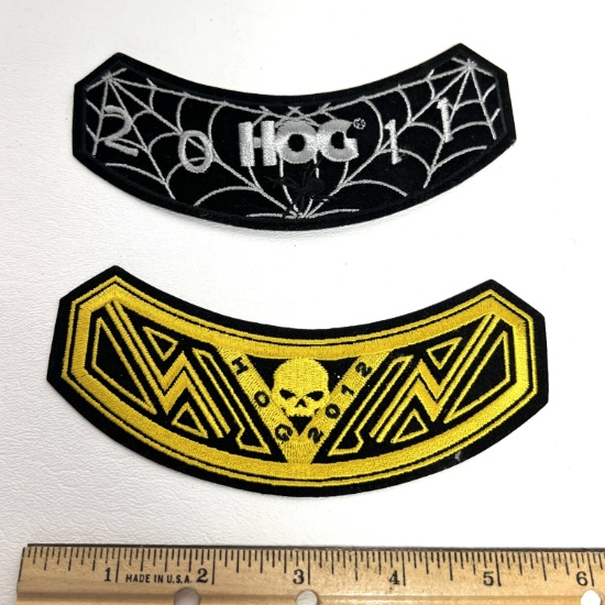 Pair of Harley Davidson Patches