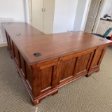 L-Shaped Wooden Executive Desk