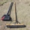 Lot of 3 Brooms