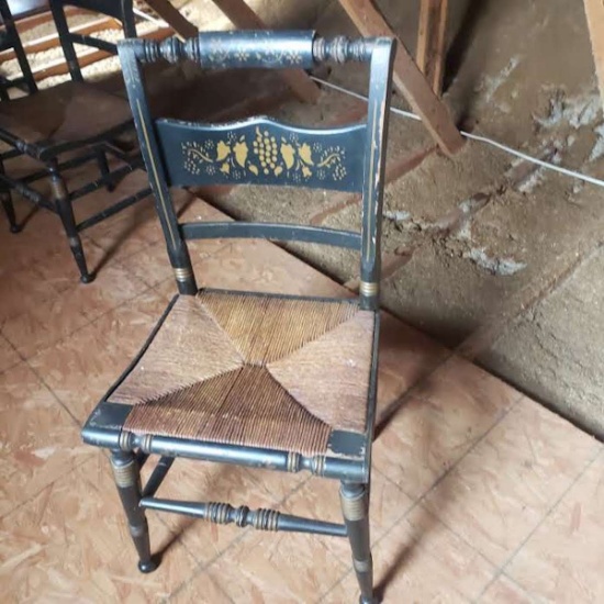 Antique Hitchcock Stencil Back Chair