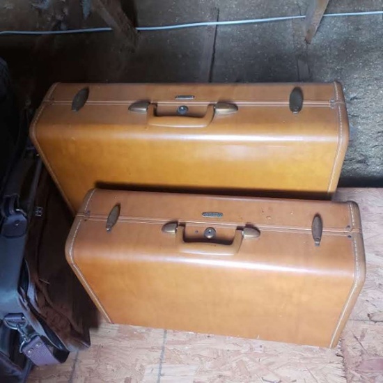 2 Piece Vintage Samsonite Hardshell Luggage Set