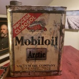1930’s Gargoyle Mobiloil Arctic Motor Oil Can