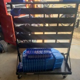 Storehouse Mobile Double Sided Parts Rack with Many New Storage Bins