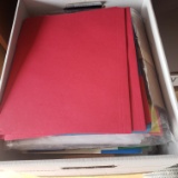 Box Lot of Assorted Office Supplies