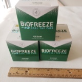 Lot of 3 Biofreeze Cream