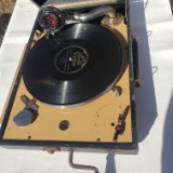 Working 1930’s Wind Up Decca 10 Portable Gramophone