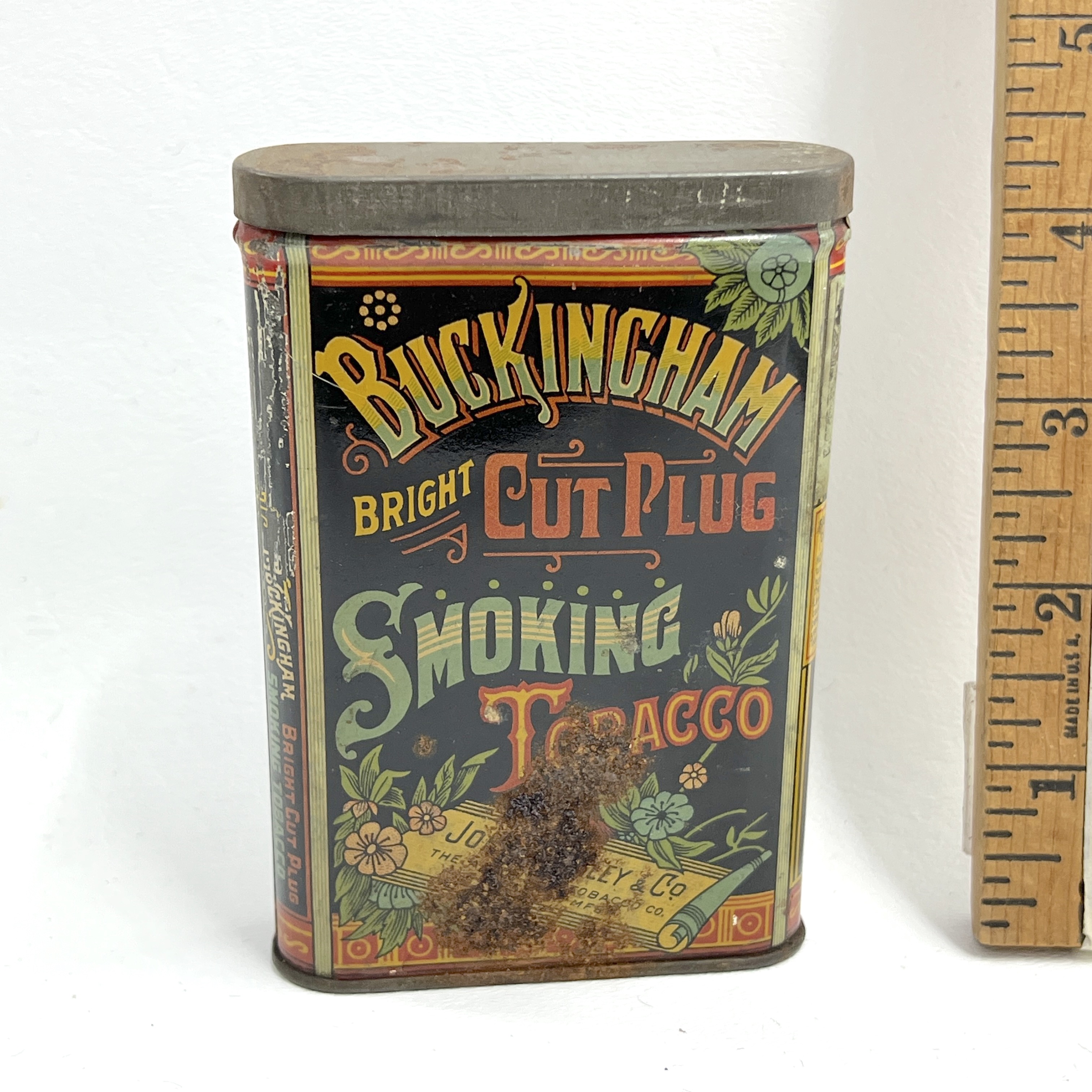 buckingham tobacco tin Buckingham Bright Cut Plug Smoking Tobacco Tin