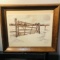 Lenny Renyon Framed, Matted. and Numbered Fence in Snow Print