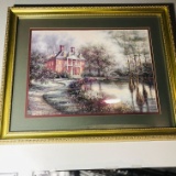 Large Carl Valante Matted and Framed Plantation Print