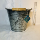 Seven Quart Galvanized Horse Bucket - New with Tags