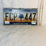 South Carolina Metal License Plate