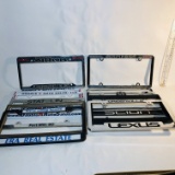 Lot of Plastic License Plate Frames