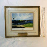 1989 Holly Tree Member Guest 2nd Place Framed and Matted Print