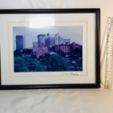 Vintage Greenville Downtown Photograph by Bee Robertson - Framed, Matted and Signed