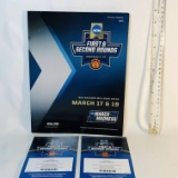 Lot of 2017 NCAA First and Second Rounds, Greenville, SC Program and Ticket Stubs