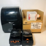 Lot of Commercial Paper Towel Dispenser, Pair of Foam Soap Dispensers