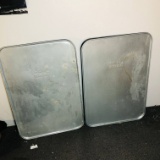 Pair of Large Flo Tool Pans