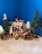 Fantastic Lot of Christmas Decor - Nativity Set, Mangers, Christmas Trees, Stockings, Candles & More