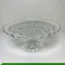 Pretty Pressed Glass Dessert Pedestal Plate