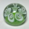 Pretty Floral Art Glass Paperweight