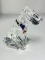 Large Swarovski Crystal Dog Figurine with Box