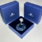 Swarovski Crystal Blue Water Sun Catcher Ornament with Box