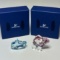 Swarovski Crystal “Blue Dolphin” & “Pink Susie the Snail” in Original Boxes