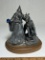 Michael Ricker “Wizard and Unicorn” Pewter Sculpture