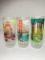 Set of 3 Mid-Century Frosted Glass California Destination Tumblers