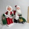 Pair of 13” Annalee Santa & Mrs. Claus Collectible Figures