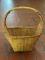 Large Unique Woven Basket with Large Handle