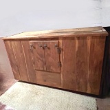 Unique Hand Crafted Wooden Shop Cabinet