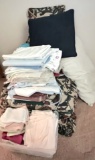 Lot of Various Linens - Comforter, Throw Rug, Sheets, Pillows & More