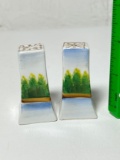 Pair of Porcelain Salt & Pepper Shakers Made in Japan