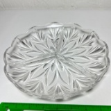 Pressed Glass Divided Serving Dish