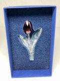 Swarovski Crystal Rose Figurine in Box