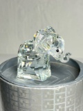 Swarovski Crystal Elephant Figurine in Original Cylinder Box