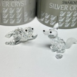 Swarovski Crystal “Seal” & “Small Fox”