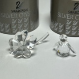 Swarovski Crystal “Four Leaf Clover” & “Penguin” in Boxes