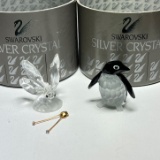 Swarovski Crystal “Butterfly” & “Penguin” in Boxes