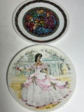 Pair of French Limoges Collectible Plates