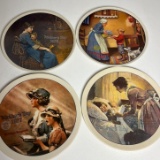 Set of 4 1970’s Norman Rockwell Mother’s Day Collectible Plates