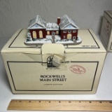 1990 Norman Rockwell’s Main Street Landmark Sculptures  “Library” 82125