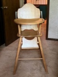 Vintage Solid Wood High Chair in Great Condition