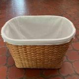 Large Fabric Lined Woven Basket