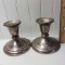 Pair of Weighted Sterling Silver Candlesticks By Frank M. Whiting & Co